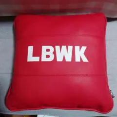LBWK ロゴ入りクッション　レッド