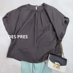 DES PRES デプレ コットンシルクタイプライターブラウス グレー FREEのサムネイル