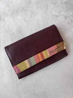 Paul Smith 名刺入れ カードケース レザー マルチストライプのサムネイル