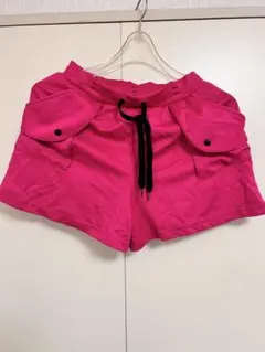 ピンク ポケット付き ショートパンツ Mサイズ