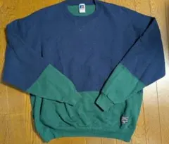 90s USA製 ラッセル スウェットトレーナー XL RUSSELL 前V