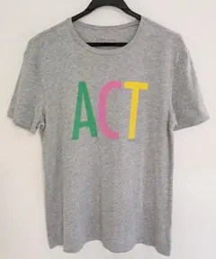 【UNITED ARROWS】 ACT ロゴ Tシャツ グレーのサムネイル