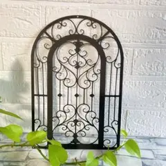 アンティーク　アーチ型 アイアン ウォールデコ インテリア　ウオールアート185