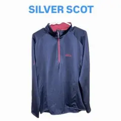 SILVER SCOT シルバースコット　トレーナー　ハーフジップ　黒　長袖