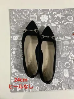 黒 パンプス 24cm