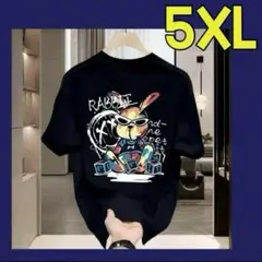 メンズ　Tシャツ　半袖　夏服　トップス　男女兼用　ロゴ　5XL 6L