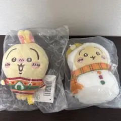 エニマイくじ　ちいかわ　うさぎマスコット2点