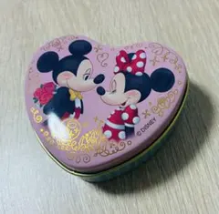 ミッキー ミニー ハート型缶