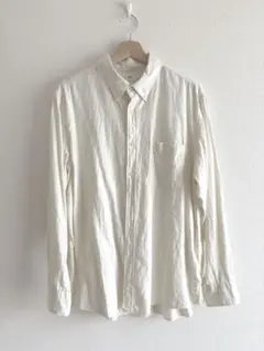 UNIQLO ボタンダウンシャツ XLサイズ オフホワイト