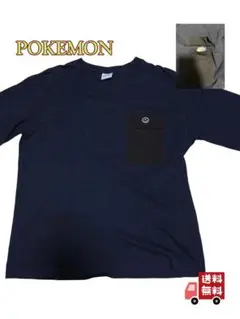 ポケモン GU Tシャツ ネイビー M ポケットの中にはキャラが居ます！！のサムネイル
