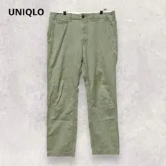 UNIQLO ユニクロ チノパン カーキ 綿100％ 無地 シンプル 3696