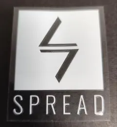 SPREAD スプレッド カッティングステッカー ボックスロゴ　白　ホワイト