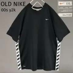 00s OLD NIKE ナイキ 旧タグ サイドライン ラインロゴ Tシャツ