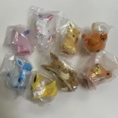 ポケモンキッズ　指人形　フィギュア　ソフビ　イーブイ　パモ　まとめ売り　未使用