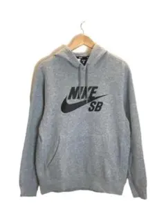 NIKE SB◆グレーLサイズ◆スエットパーカーフーディースケボーナイキ裏起毛