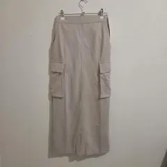Alma Design カーゴロングスカート ベージュ