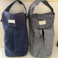 ハンドメイド　ティッシュボックスカバー2つ　ナチュラル