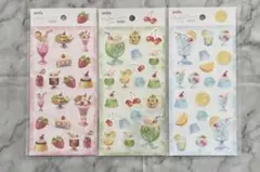 【新品未開封】メルティークリームソーダ ステッカー ３種セット　amifa