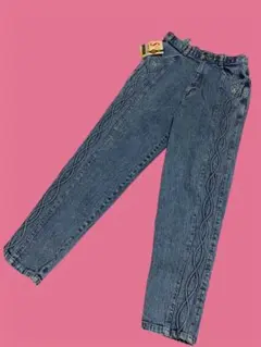 y2k ギミック刺繍　ストレッチデニム