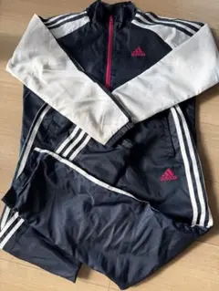 adidas 冬におすすめウインドブレーカーセット✨ネイビー/150