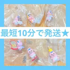 おぱんちゅうさぎ　たべものいっぱいマスコット全6種セット