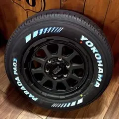 ハイエース専用⭐️215/65R16c⭐️ホワイトレター⭐️車検対応⭐️マットブラックのサムネイル