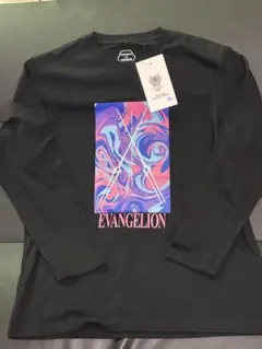 WORKMAN エヴァンゲリオン プリント長袖Tシャツ L ブラック