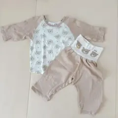 綿100% 腹巻きパジャマ　80サイズ