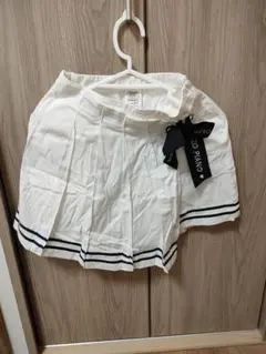 mezzo piano プリーツスカート 160cm ホワイト