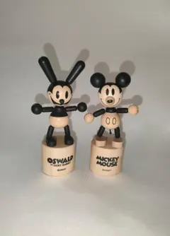 ディズニー プッシュパペット オズワルド ミッキー 2種類セット