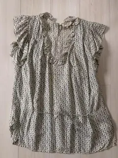 ISABEL MARANT ETOILE スター柄 シルクブラウス フリル袖のサムネイル
