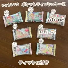 ポケットティッシュケース❁⃘*.゜ ミニ シャカシャカ 女の子♡ ギフト 付き