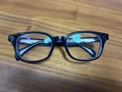 Zoff ブラックプラスチックフレーム メガネ