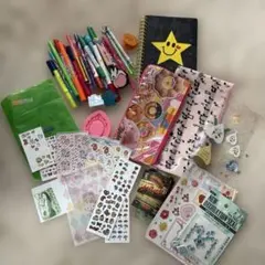 文房具セットとシール