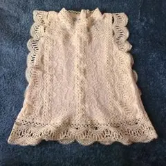 アイボリー レース ノースリーブ トップス　INGNI