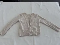 ボンポワン ベビーピンク　カシミヤカーディガン 4A