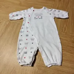 くま柄 ロンパース 赤ちゃんの城 70サイズ