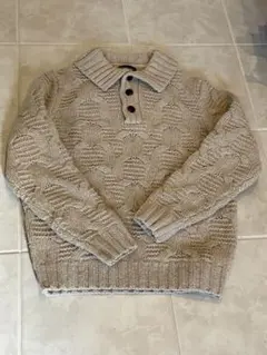 【大幅値下げ】Lands' End ケーブルニット セーター M ベージュ