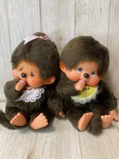 【希少】モンチッチ　ふたご　ペアセット　昭和レトロ　レア　ブルーアイ　1974 希少】モンチッチ ふたご ペアセット 昭和レトロ レア ブルーアイ