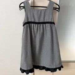 【匿名発送】ワンピース　ドレス　120cm 千鳥格子