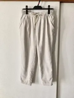 FONCE　ウエストゴム　テーパードパンツ　9分丈　ベージュ