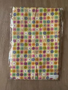 カラフル花柄の布地