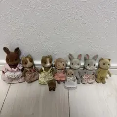 シルバニアファミリー 初期 サル キツネ マロンイヌ ブラウンうさぎ クマ レア