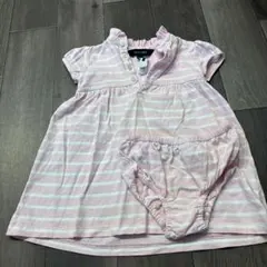 Ralph Lauren ワンピース 80サイズ ピンクストライプ