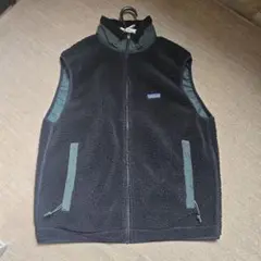 【USA製】90s パタゴニア PEF レトロ フリースベスト L