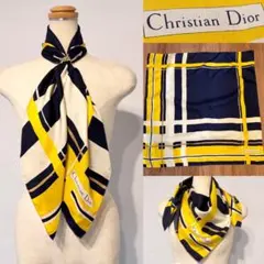 Christian Dior クリスチャンディオール　シルク　大判スカーフのサムネイル