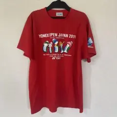 YONEX OPEN JAPAN 2011 Tシャツ Mサイズ レッド