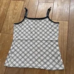 Burberry チェック柄　キャミソール　100%コットン
