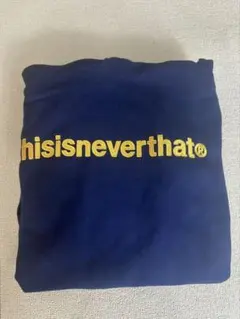 thisisneverthat ネイビー ロゴ刺繍 パーカー　S M L