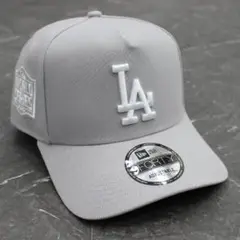 海外モデル NEW ERA LA CAP ドジャース キャップ グレー